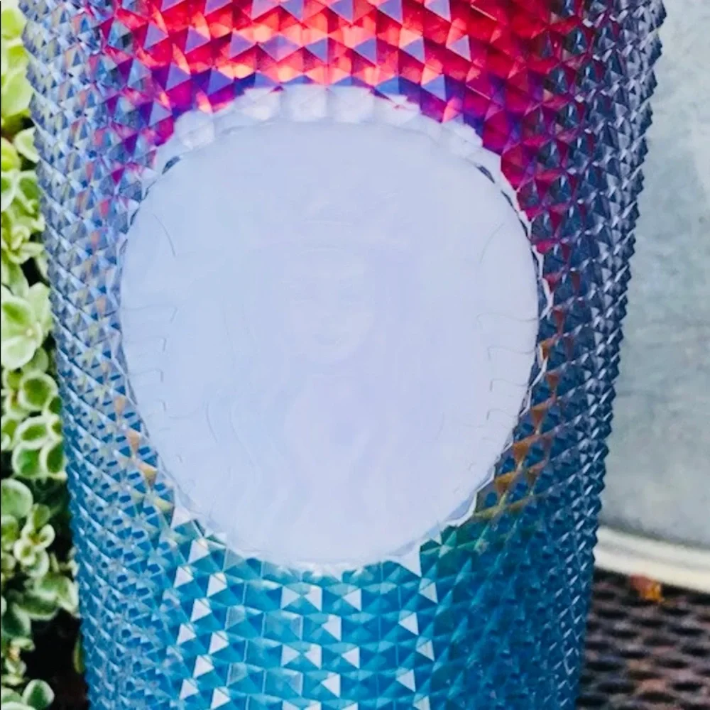 Starbucks Rainbow Pride Studded Cup Ombre Cold Tumbler Venti 24oz USA New 2020 - Picture 8 of 10